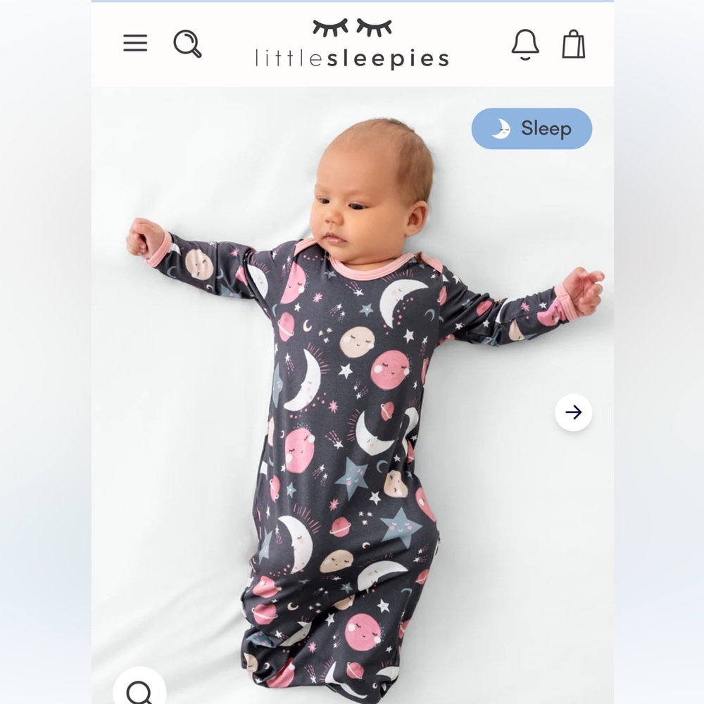 To the Moon and Back Infant Gown